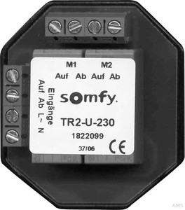 Somfy Trennrelais TR2-A-230 (TR2-U-230 in AP-Gehäuse)