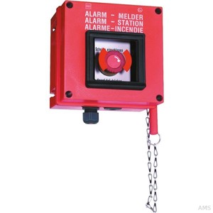 Stahl Alarm- und Feuermelder Vorge. Drucktaster 136137