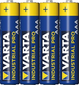 Varta Batterie Alkali Indust.AAA Micro, R3 4003 Ind. Fol.4 (1 Pack)