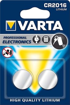 Varta Electronic-Batterie 3,0/85/Lithium CR 2016 Bli.2 (10 )
