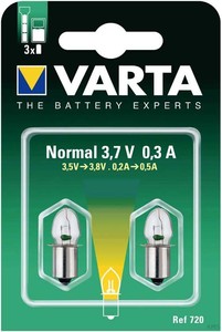 Varta Gluehlampe 720 2er Blister 3,7V 0,3A (1 Pack)