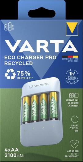 Varta VARTA Eco Charger 4x AA 56816 Pro Recycled 2100mAh