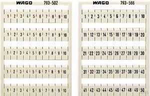 WAGO WMB-Bezeichnungssystem W: 1-10 (10 x) 793-502 (5 Stück)