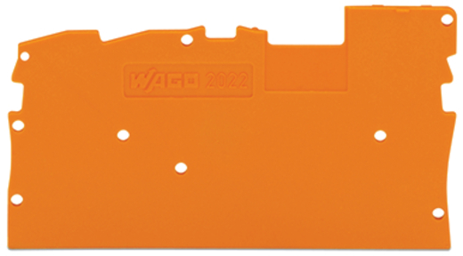 Wago Abschluss- und Zwischenplatte 1mm dick orange (25 Stück)