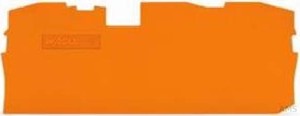 Wago Abschlussplatte u. Zwischenplatte 2010-1392 orange 1mm