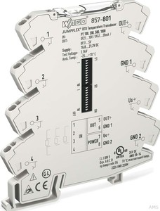 Wago Temperaturmessumformer 857-801 PT-Sensoren 24V DC