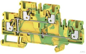 Weidmüller Doppel-Mehrstock-Reihenklemmen A2T 2.5 PE 800V-A 0,14-2,5qmm gruen-gelb
