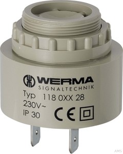Werma Summer Elektr. EM Dauer/Puls 230VAC GY