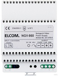 Elcom Netzgerät 230 VAC i2-Bus, 15VDC, 2A NGV-860