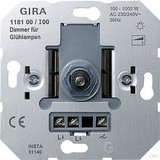 Gira Dimmer-Abdeckung rws-gl 0650112 IP20 weiß Jalousie 