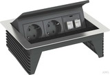 OBO Bettermann Deskbox, klappbar DBK2-D3 D2S2K zum Einbau in Tischplatten
